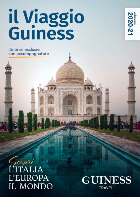 Copertina del catalogo il Viaggio Guiness