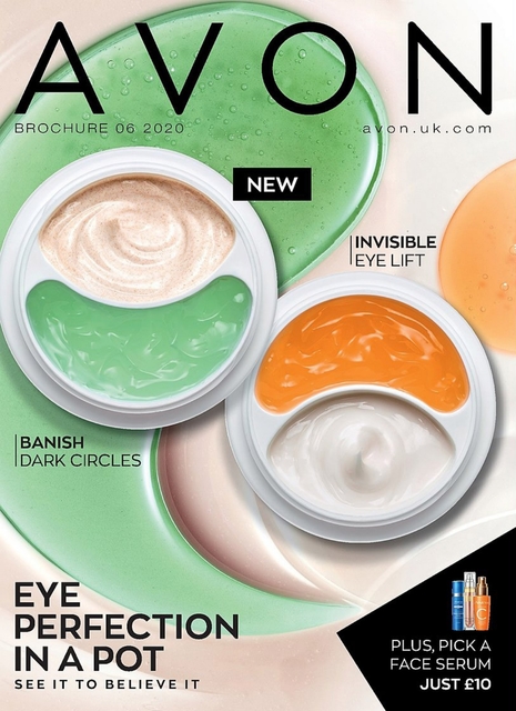Cover of Avon brochure, June 2020