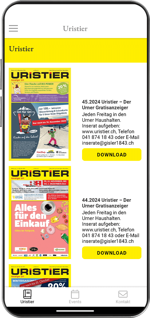 Appkiosk Uristier